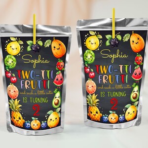 Twotti Frutti Vorlage für die Party zum 2. Geburtstag - Personalisieren Sie Ihre Party mit Stil, TFC1