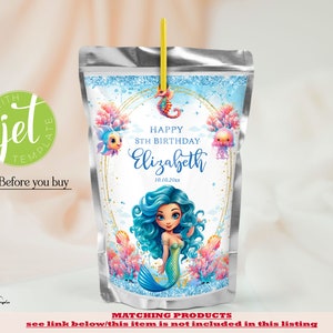 EDITABLE Mermaid Chocolate Bar Wrapper, Under the Sea Chocolate Wrapper ...