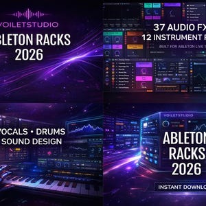 VR Ableton Racks 2026 --  37 Audio Effect Racks and 12 Instrument Racks for Ableton 12