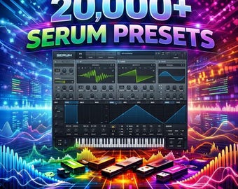 Paquete de más de 20.000 presets para Serum / Todos los géneros / Descarga instantánea / Tablas de ondas y ruidos / Paquete de presets VST Xfer para Serum / Kit de diseño de sonido