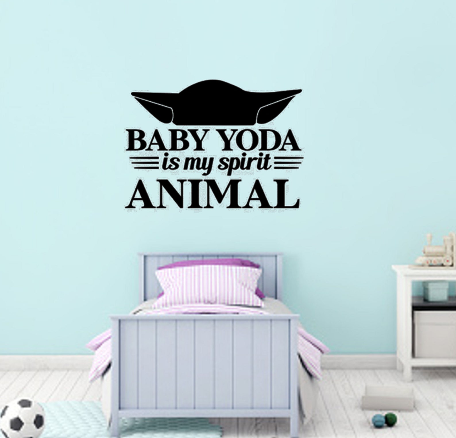 Baby Yoda Wall Decal / Star Wars Wall Decal / Yoda Wall Decal Etsy