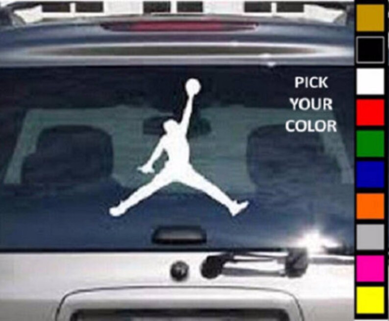 Jordan Car Decal / Jordan Logo Decal / Jordan Car Sticker / Etsy