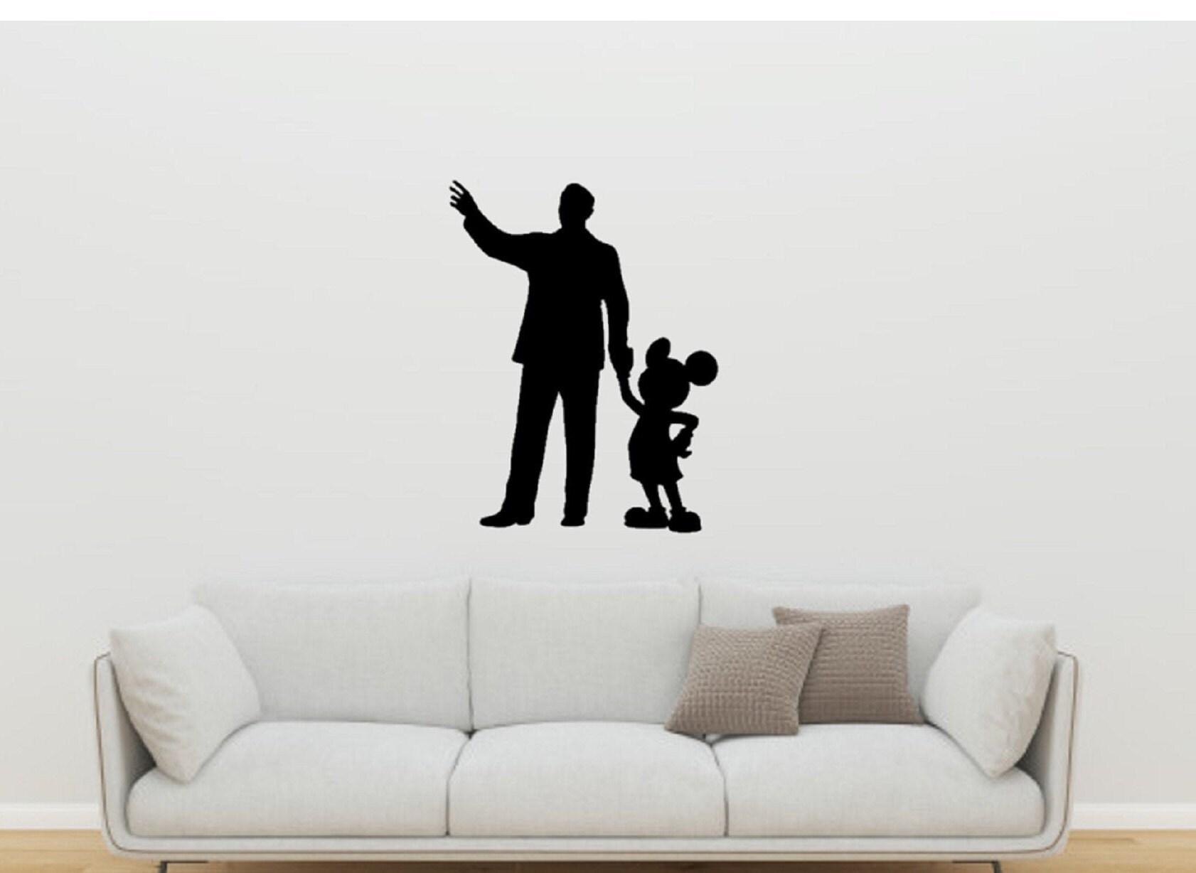 Walt Disney Decal / Mickey Mouse Wall Decal / Disney Wall Etsy