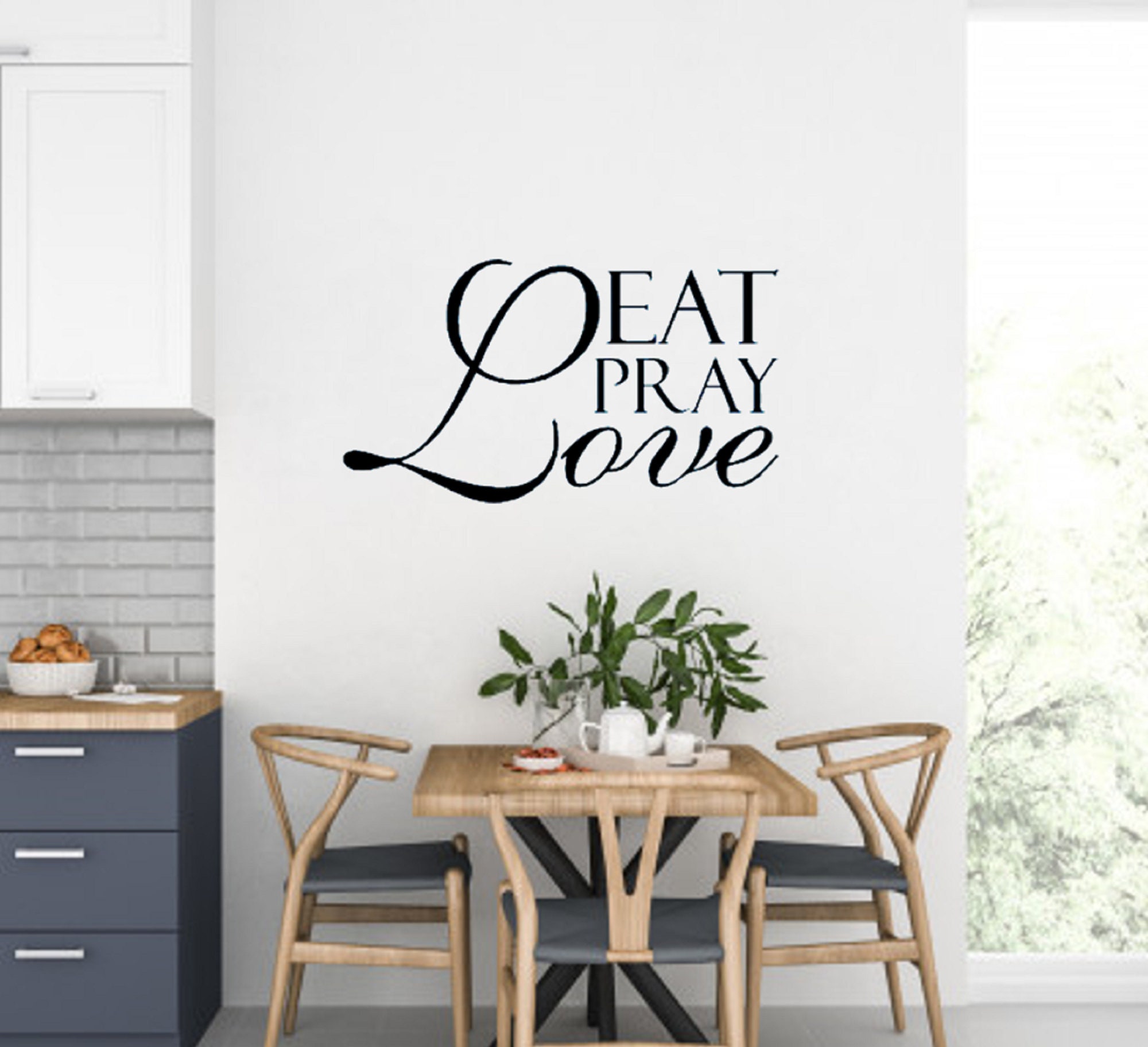 Prayer Decal / Kitchen Wall Decal / Dining Room Wall Decal / | Etsy