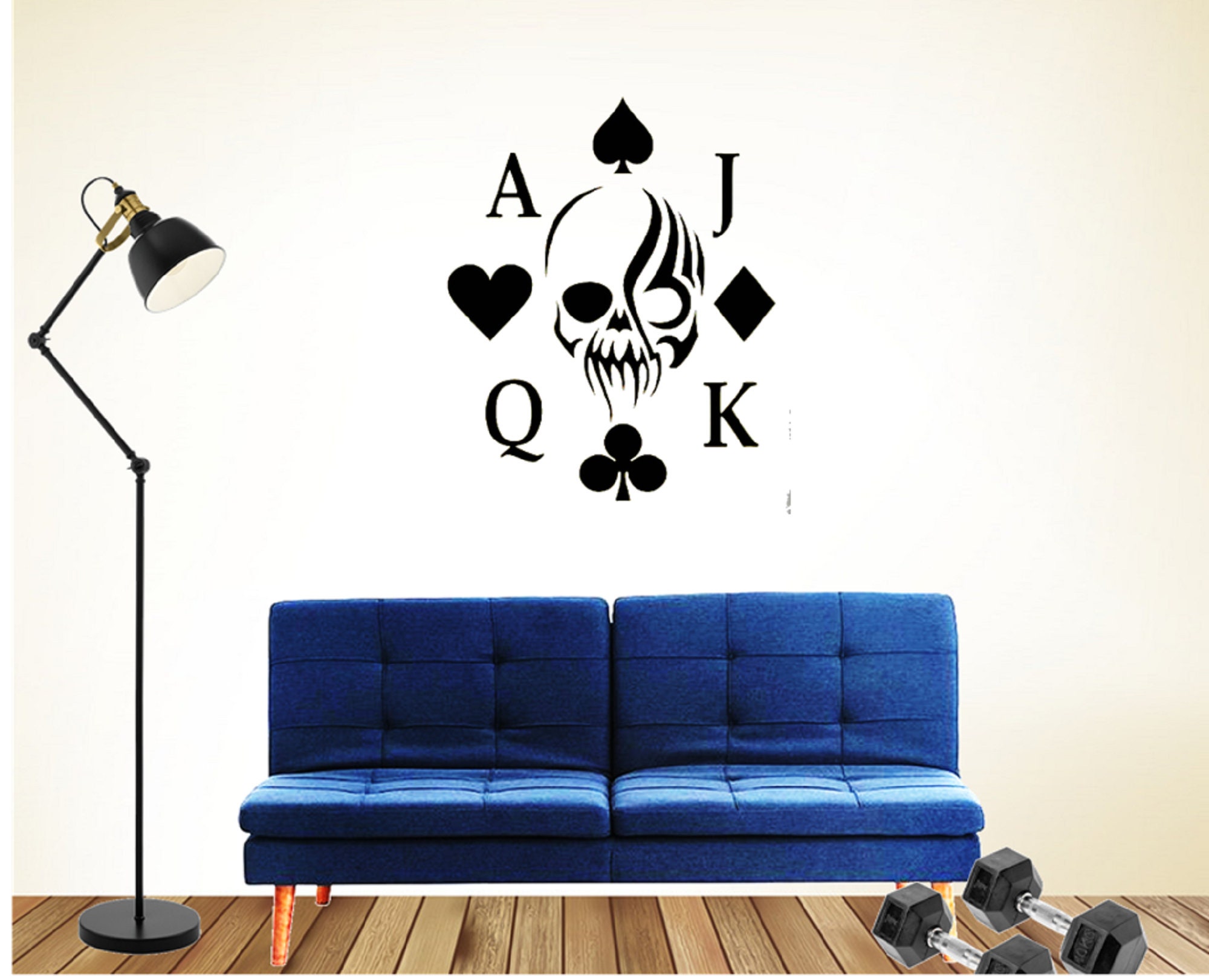 Poker Wall Decal / Game Room Decal / Slot Decal / Casino Decor Etsy