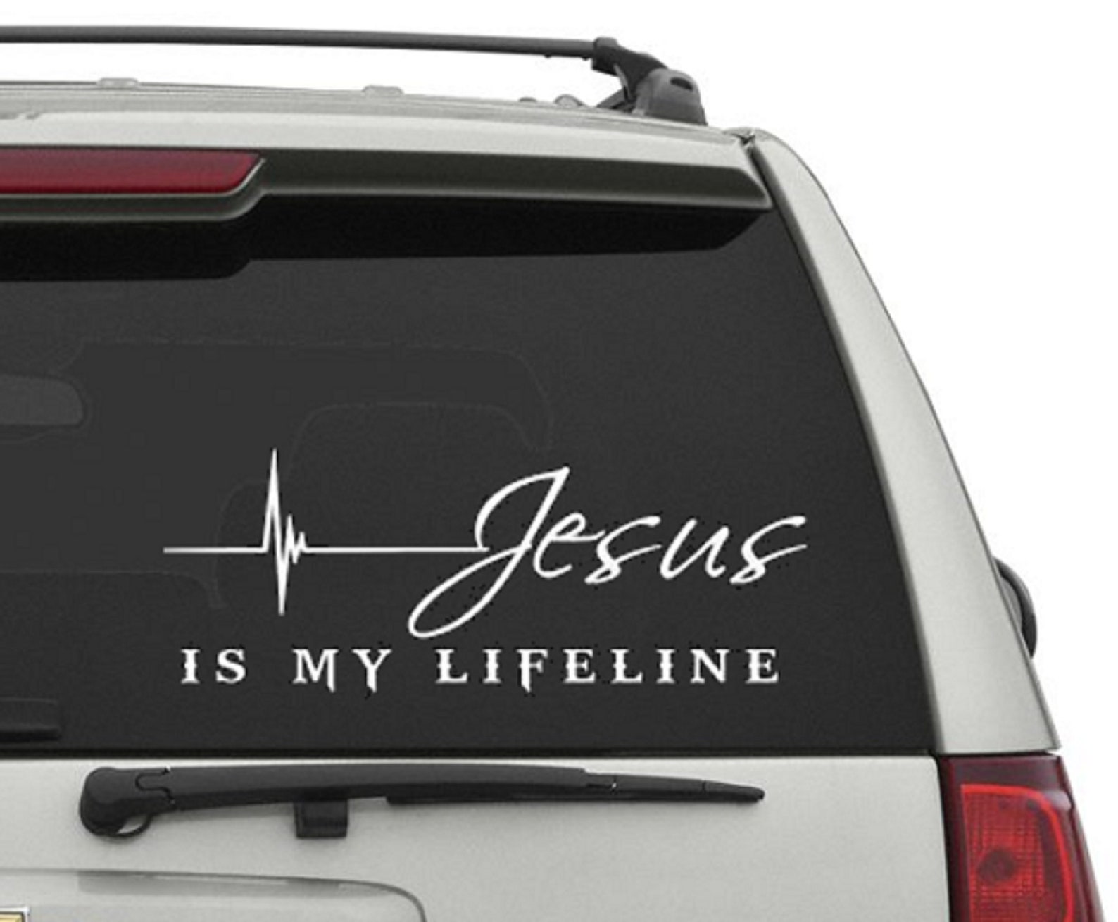 Jesus Car Decal / Jesus Is My Lifeline Car Decal / Jesus Pulse Etsy