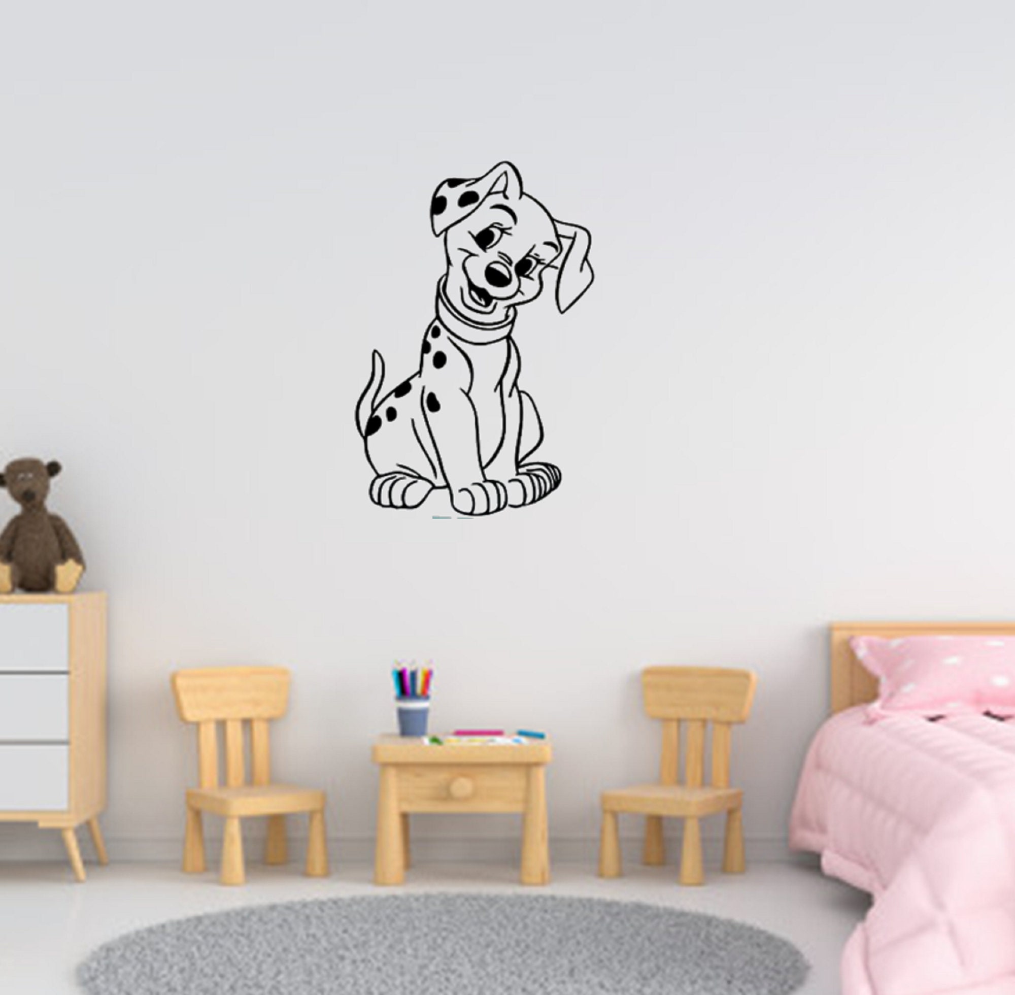 101 Dalmatians Puppy Decal / Disney Wall Decal / Dalmation Etsy