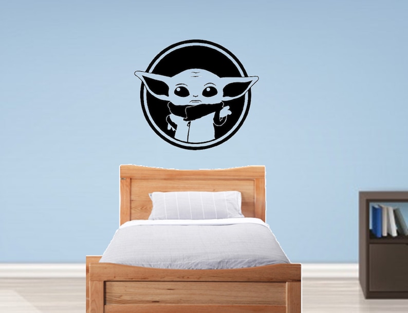 Baby Yoda Wall Decal / Star Wars Wall Decal / Yoda Wall Decal Etsy