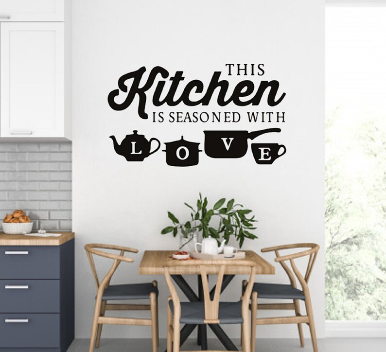 Kitchen Decal / Kitchen Wall Decal / Dining Room Wall Decal / Etsy