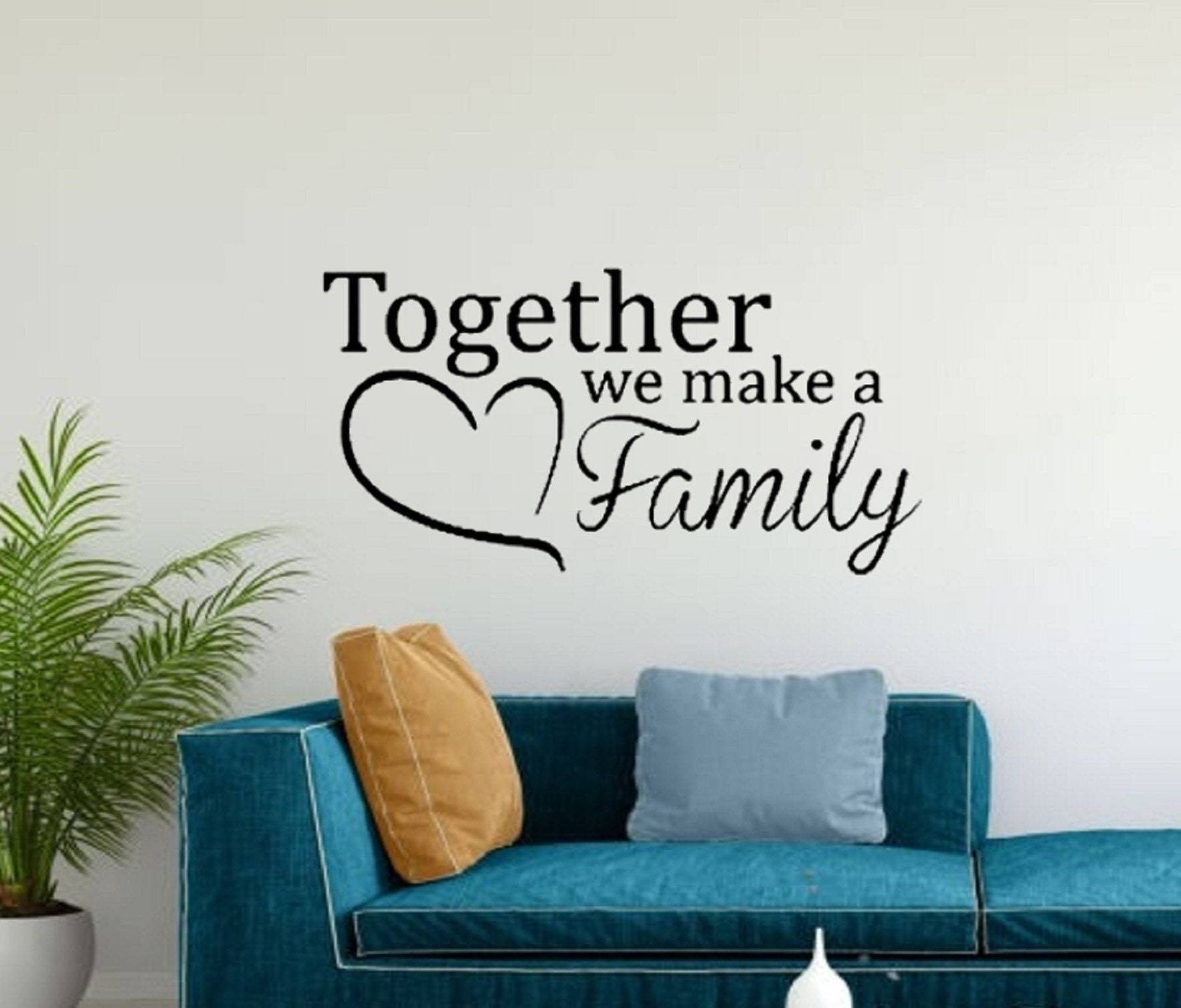 Family Wall Decal / Family Wall Sticker / Living Room Wall Etsy Canada