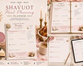 Shavuot meal planner | Digital download