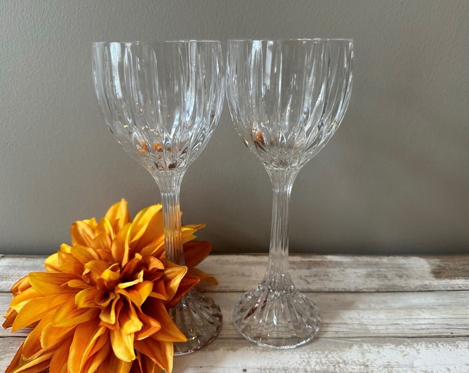 Mikasa Park Lane Crystal Wine Glasses German Crystal Goblets European