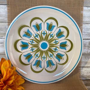 Vintage - Mikasa - Crest - Tulip Pattern - Chop Plate - 12 1/4