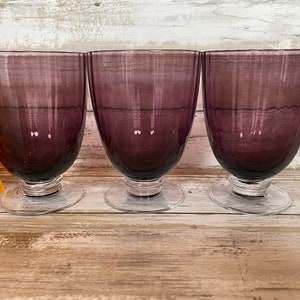 Artland - Aldrich Purple - Double Old Fashioned - Set of 3 - 4 3/8&quot; Tall - 12 oz.