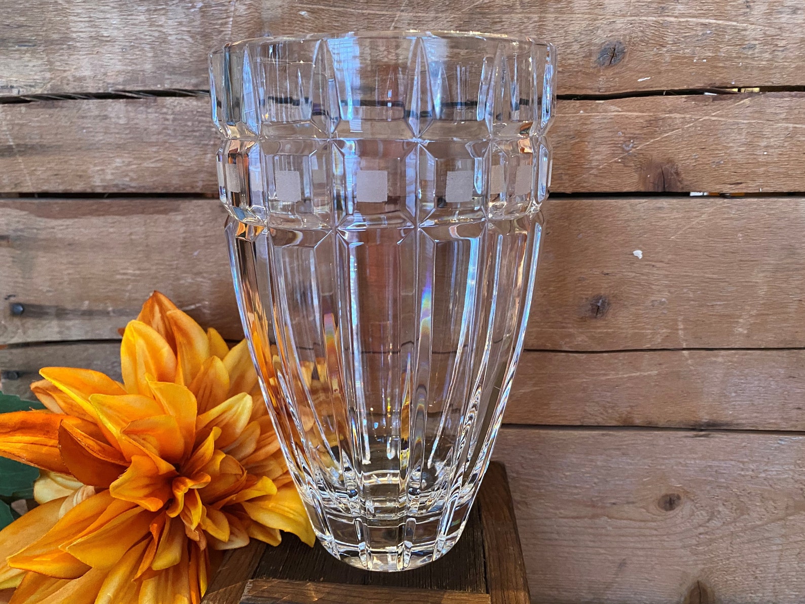 Vintage Waterford Crystal Quadrata 8 Flower Vase Etsy