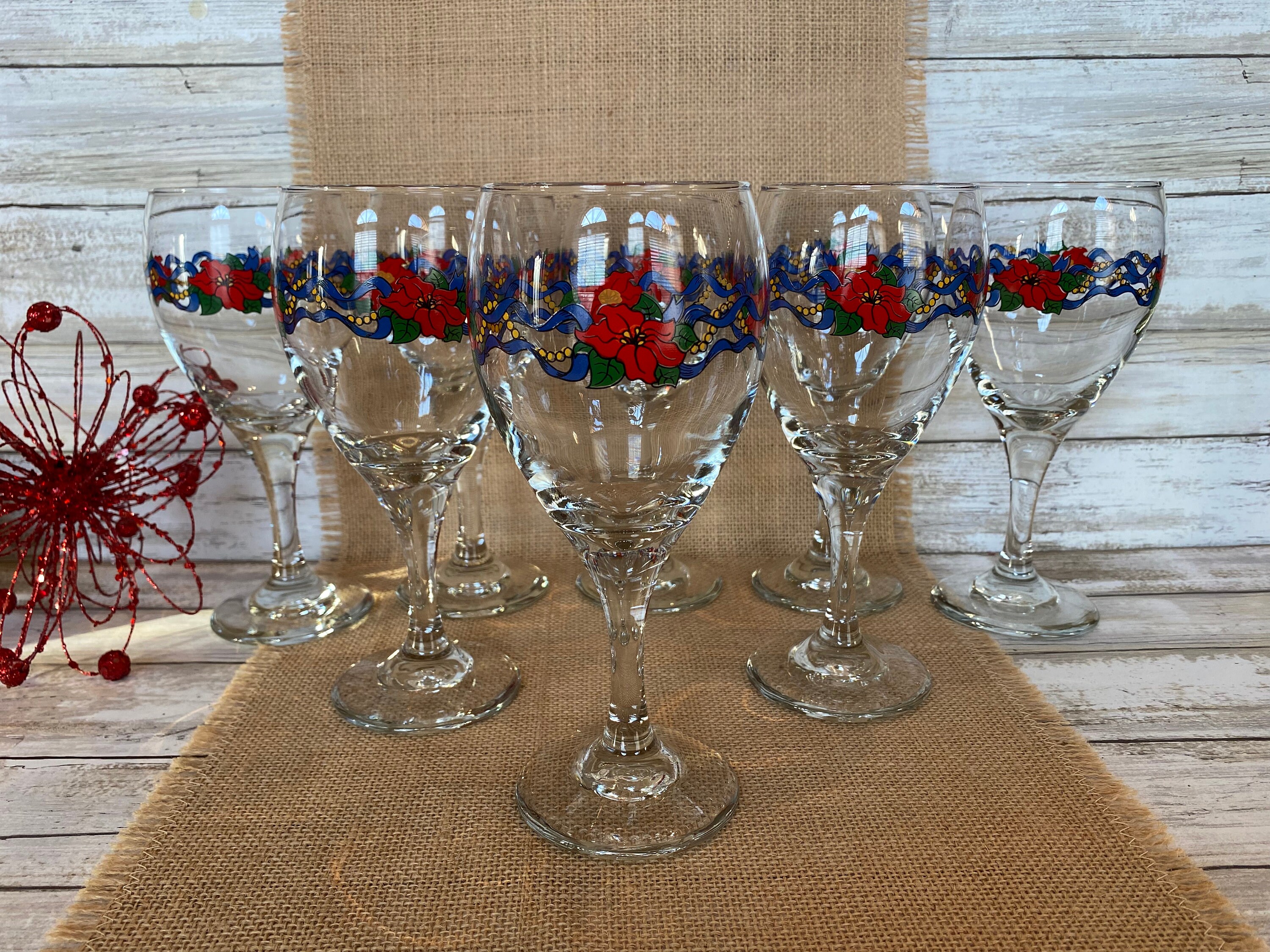 Decorating Wine Glasses With Ribbon