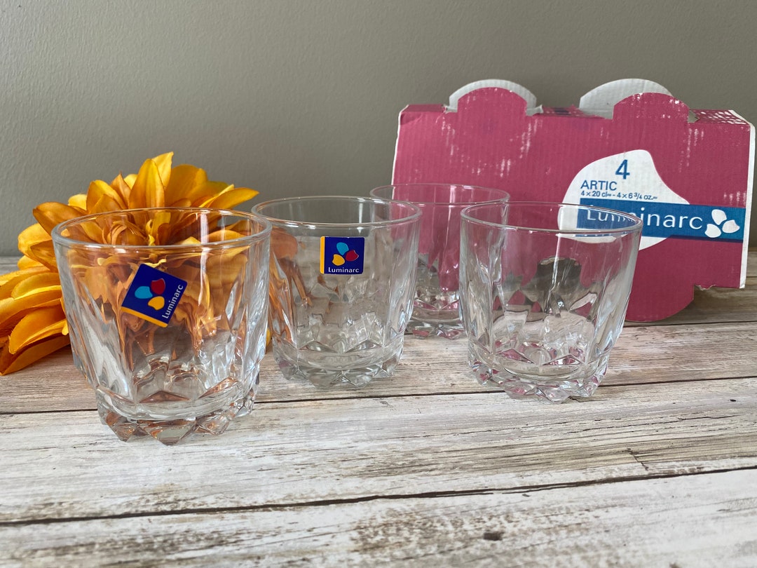 Vintage Luminarc Arctic Juice Glasses Set of 4 6 Etsy