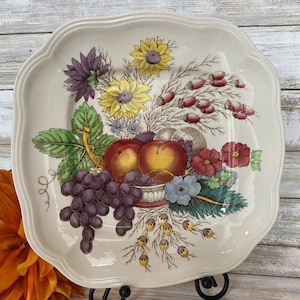 Spode -  Copeland - England - REYNOLDS S2188 - Square Luncheon Plate - 8 3/4&quot;  - ONE Available