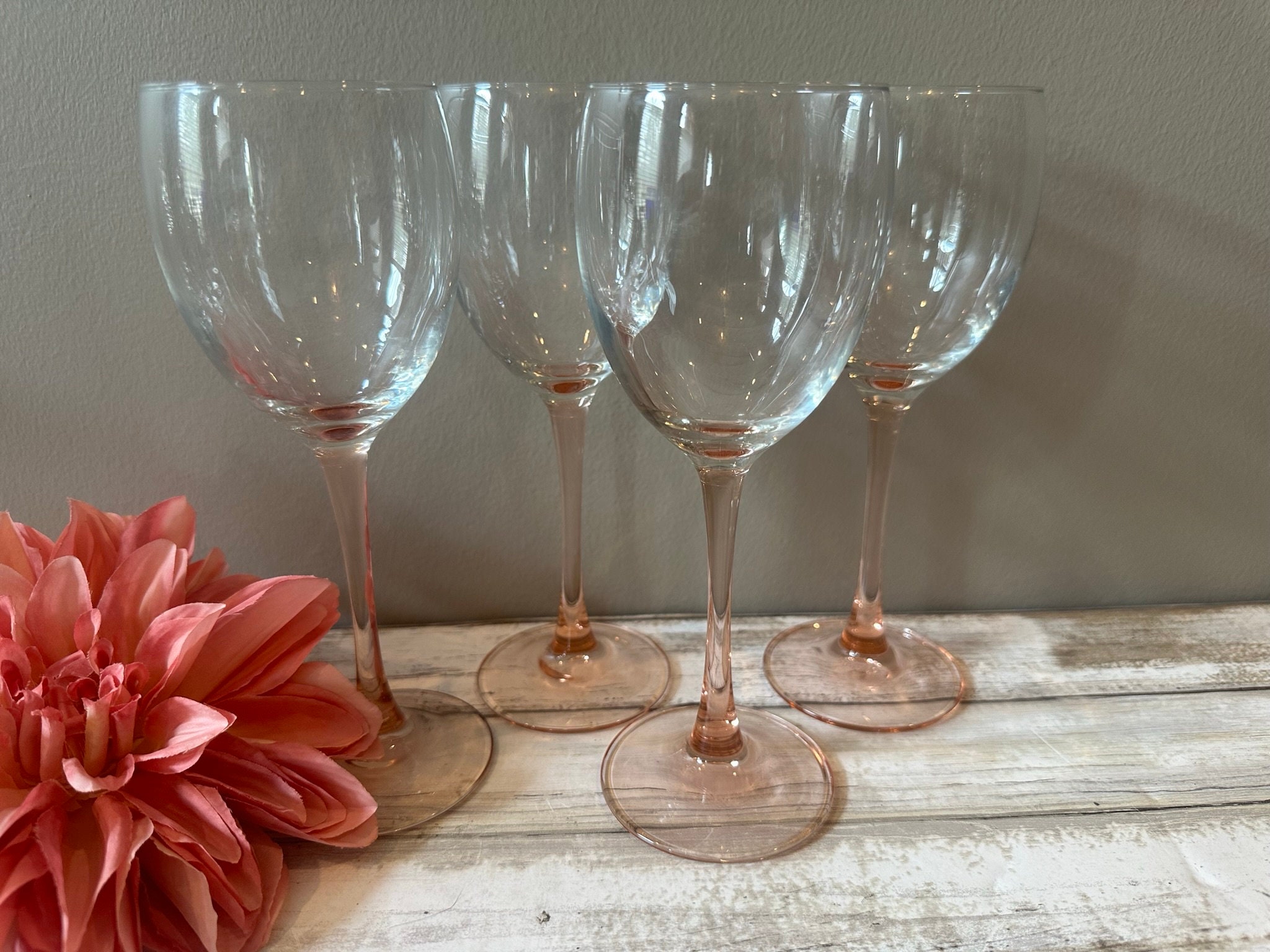 Set of Ten Fun and Fancy Marc Aurel Water Glasses with Jigsaw Stem