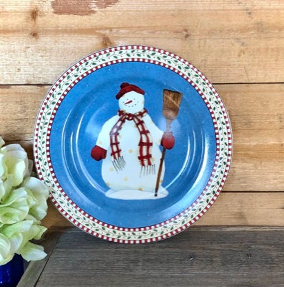 Debbie mumm snowman dishes cheap