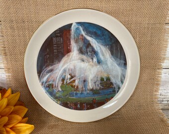 Vintage - Chicago Collection - Franklin McMahon - 1977 - Chicago Buckingham Fountain - TWO Available - 8"