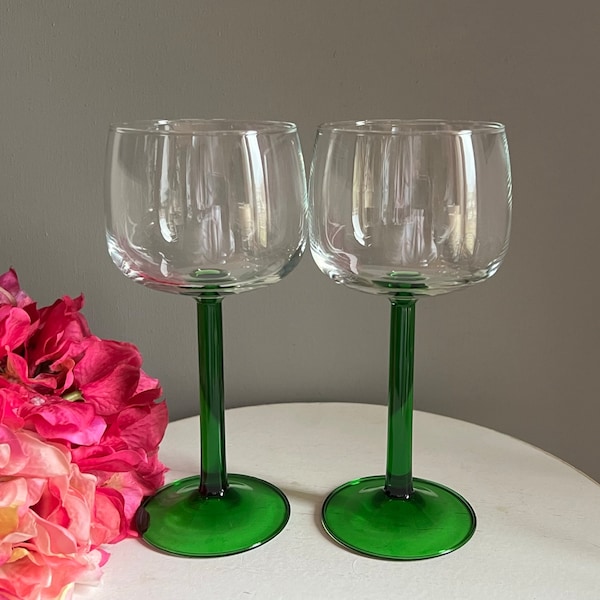 Vintage Wine Glasses Etsy