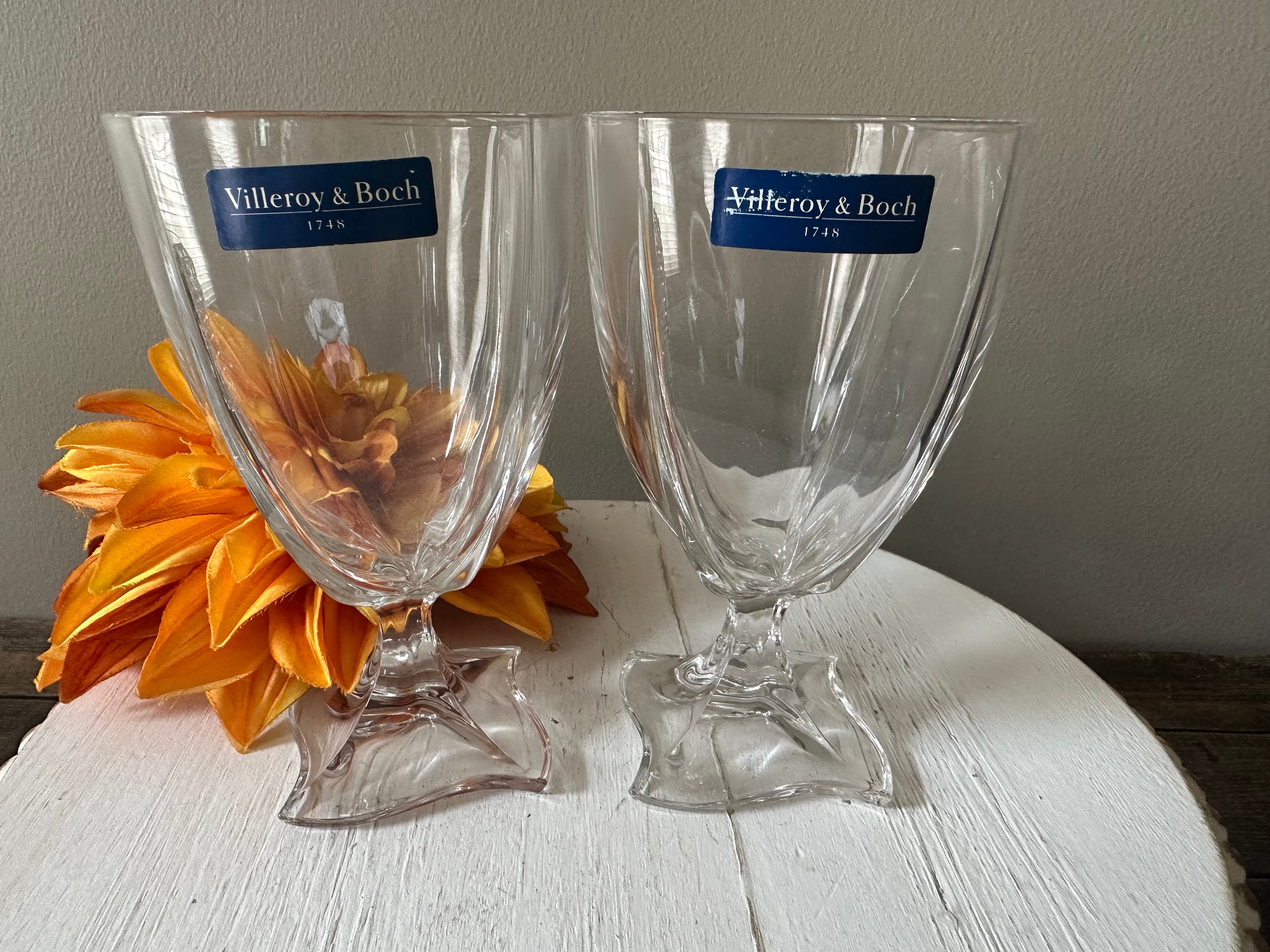 Villeroy & Boch - New Wave - WAVE - Wine Glass - NWT - Set of 2 - 5 3/4