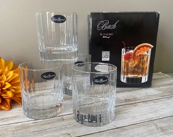 NEW - Luigi Bormioli - Italy - BACH -  Double Old Fashioned - Set of 4 - Three NEW Sets Available - 11.25 oz. - 3 7/8" Tall