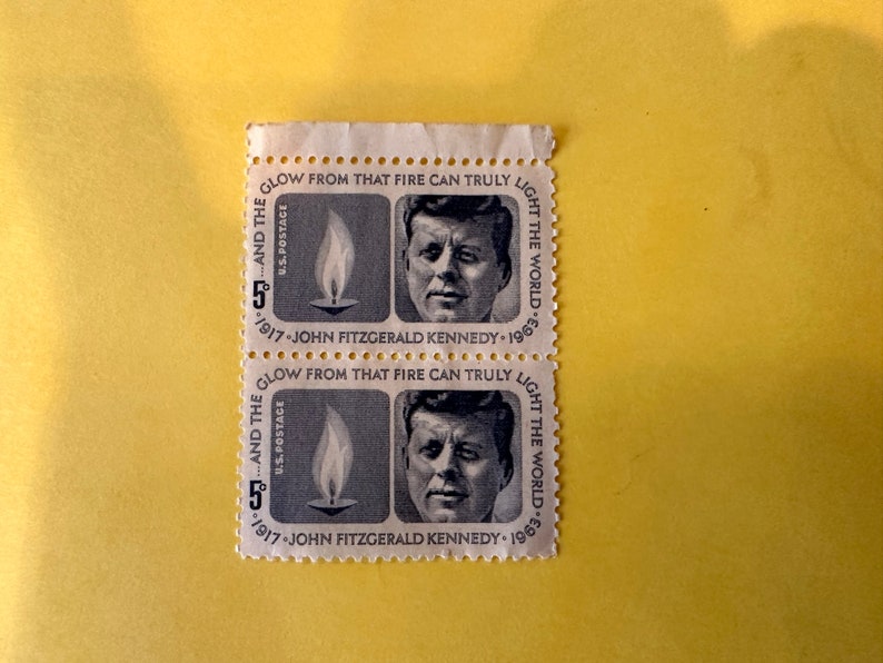 Vintage John F. Kennedy 1963 US Postage Stamps Lot of Etsy