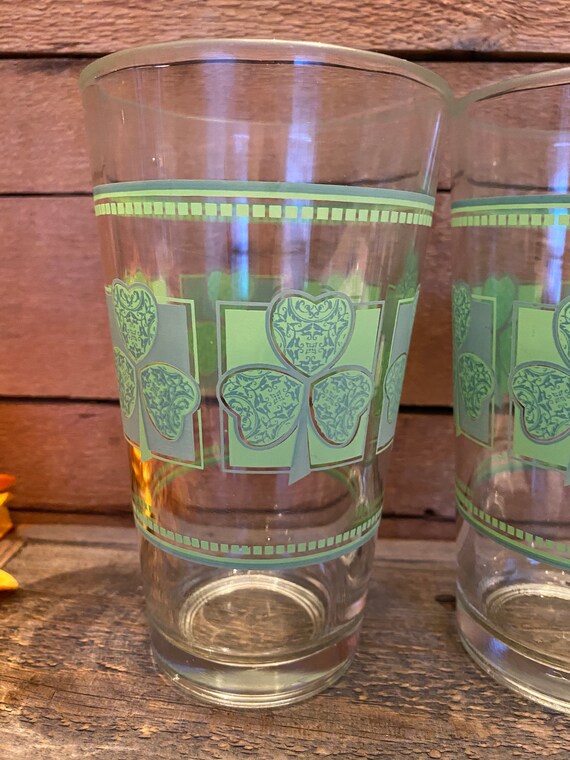 Kitchen & Dining Libbey Set of 25 78 Tall Vintage Shamrock Glasses 16