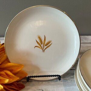 Taylor, Smith & T - WHEAT - Bread and Butter Plates - Set of 2 - THREE Sets Available - 6 3/8&quot;