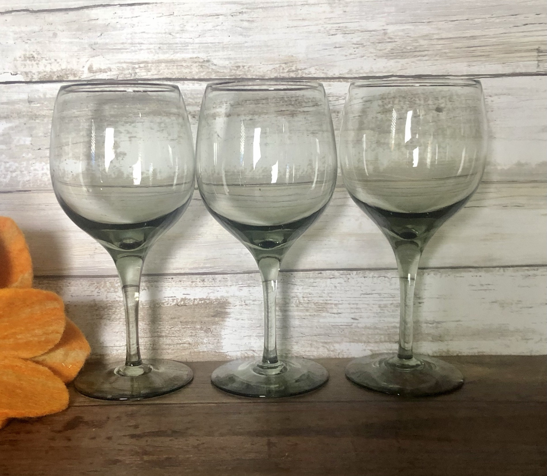 Lenox Wine Glasses Green Shadow Platinum Trim Set of 3 Etsy