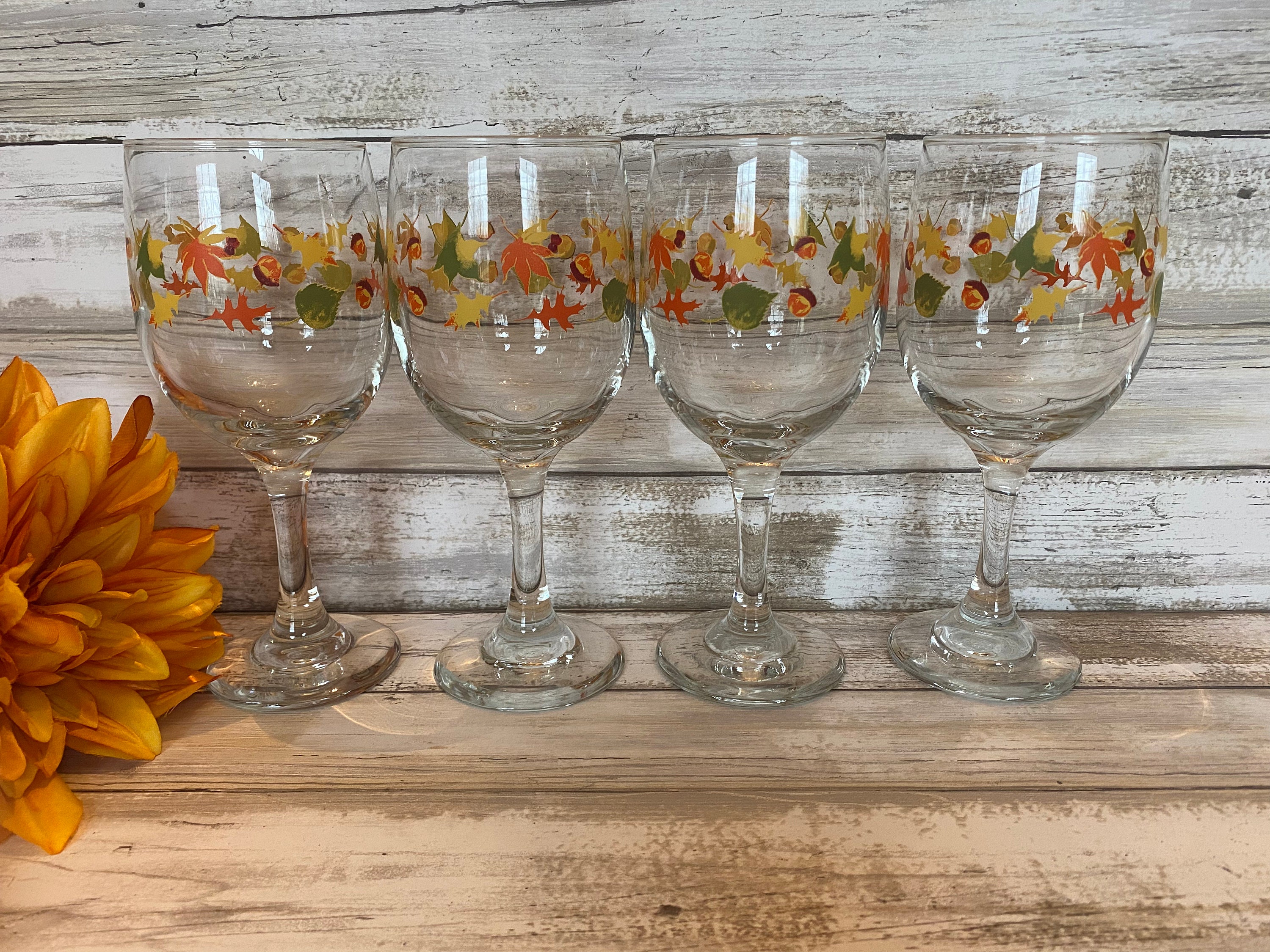 Autumn Wine Glass Set for Special Occasions - Daree's Designs - Darees  Designs