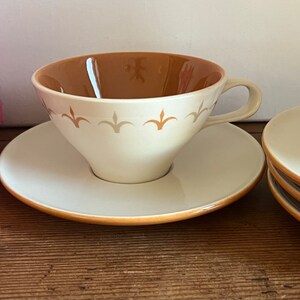 Informal True China by Iroquois - Set of 4 Cups and Saucers - Excellent Condition