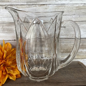 Gorgeous - CRISTAL D&#39;ARQUES-DURAND - Pompano - Tulip - Pitcher 50 oz. - &quot;France&quot; Stamped on Bottom