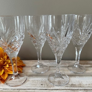 Godinger/Shannon &quot;DUBLIN&quot; Crystal - Wine/Water Goblets - Set of 4 - 2 Sets Available