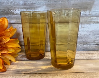 Octagon Drinking Glasses - Etsy