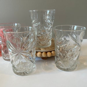 Anchor Hocking -  Flat Tumbler - Prescut Clear -  Set of 4 - THREE Sets Available - 4 3/8&quot; Tall - 8 oz.