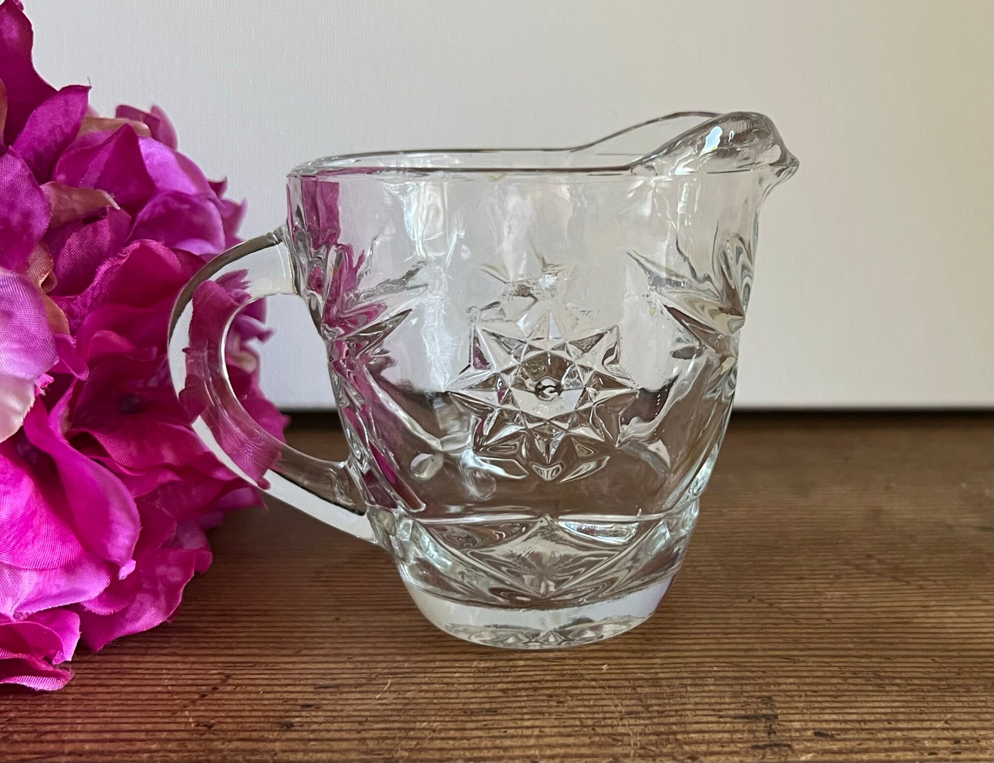 Anchor Hocking Early American Prescut - Star of David - Clear