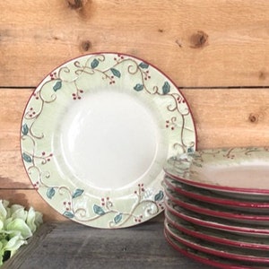 Pfaltzgraff Hand Painted PEPPERBERRY Salad Plates - 5 Available - Sold Individually