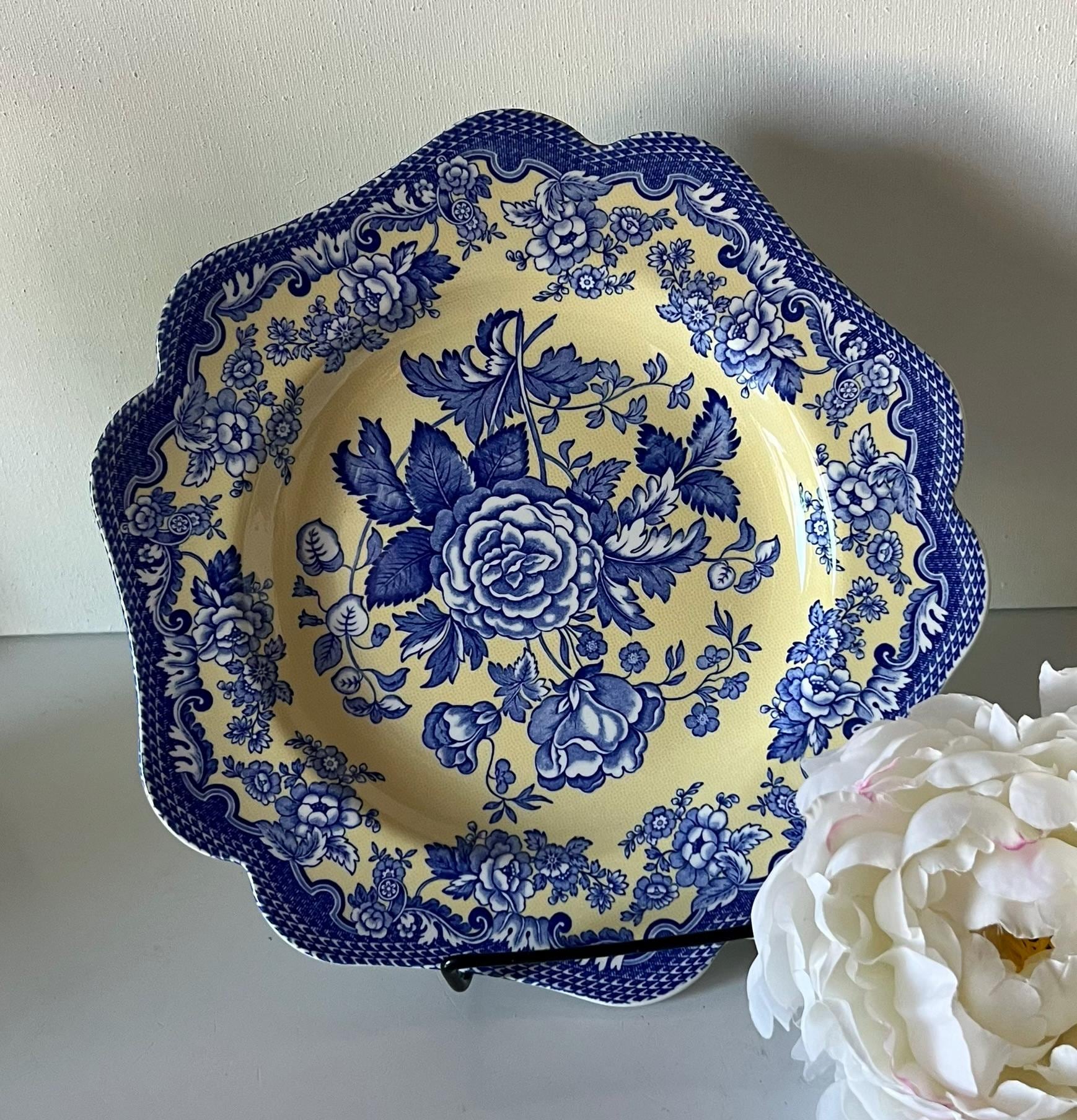 Vintage Spode Blue Room Garden Collection Luncheon Plate - British