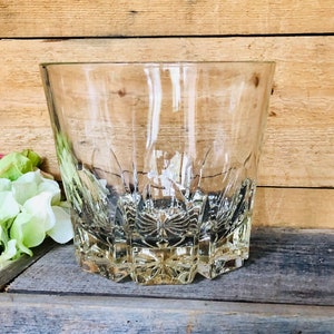 Vintage Heavy Pressed Glass Ice Bucket/Bowl