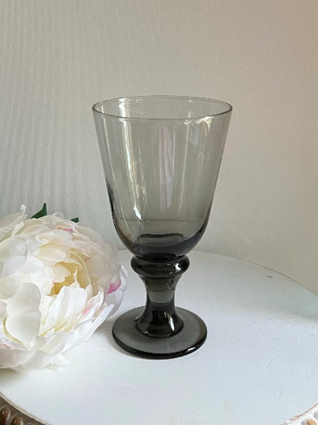 Libbey Nova Black Water Goblets 20 Available Sold Etsy