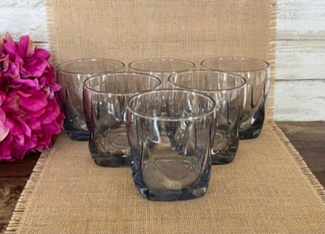 Libbey Imperial Old Fashioned Low Ball Glasses Light Purple/amethyst