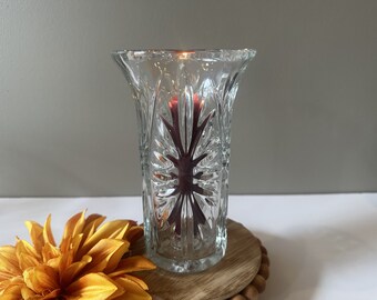 FTD - Vintage - 1991 - Clear Vase/Candleholder - THREE Available - 7" Tall - Excellent Condition!