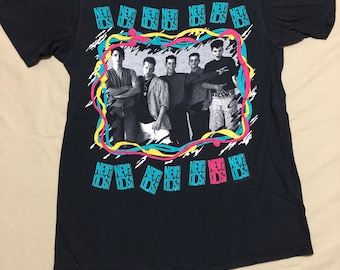 New Kids on the Block NKOTB Authentic 1989 Concert T-shirt Short
