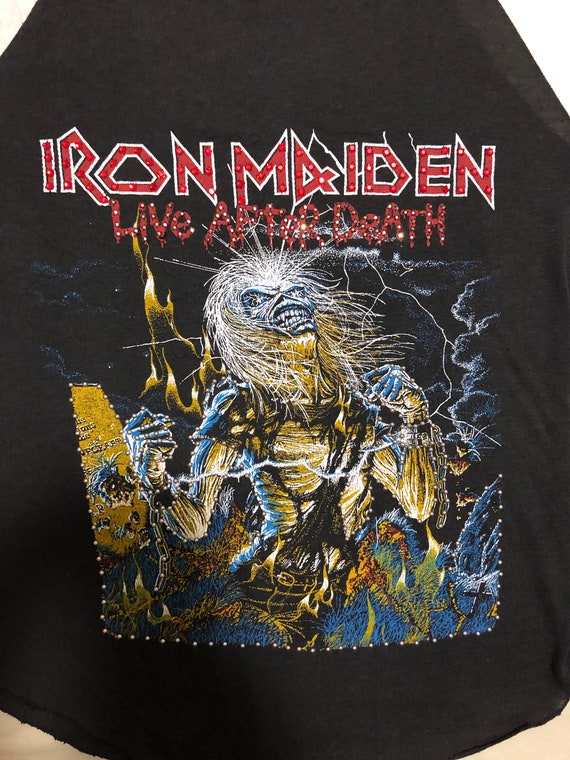 Iron Maiden authentic concert t-shirt 3/4 sleeve … - image 3