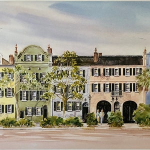 Rainbow Row Charleston. 3 sizes.