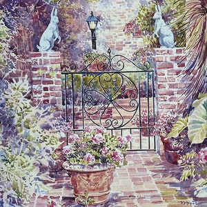 Charleston Courtyard II. Framed or Unframed. image 2