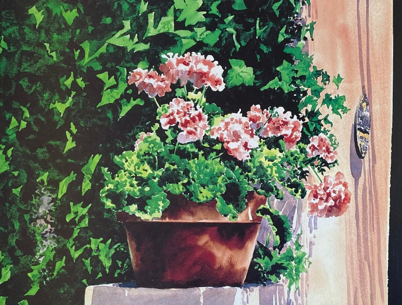 Chalmers Street, Charleston, Potted Flowers, Geraniums. image 2